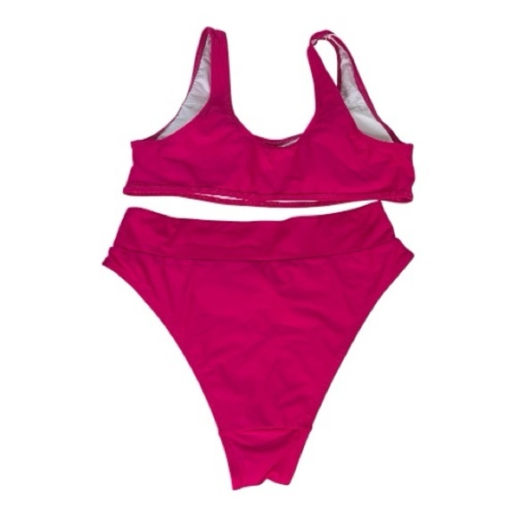 HALARA Size Large  Swim Bikini in Bright Pink NWT - Picture 2 of 7